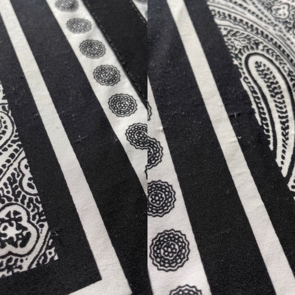 INC Paisley V-Neck Cami Black/White Size XL - Picture 8 of 8